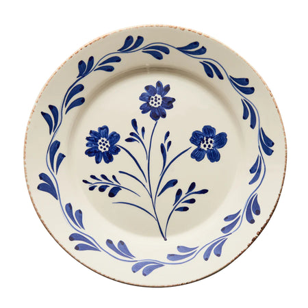 casa nuno blue floral plates