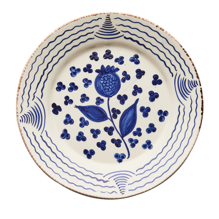 casa nuno blue floral plates