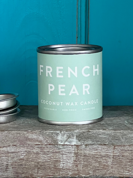 coconut wax french pear candle