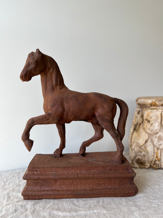 Horse Study Statue Cast Iron Sculpture Art