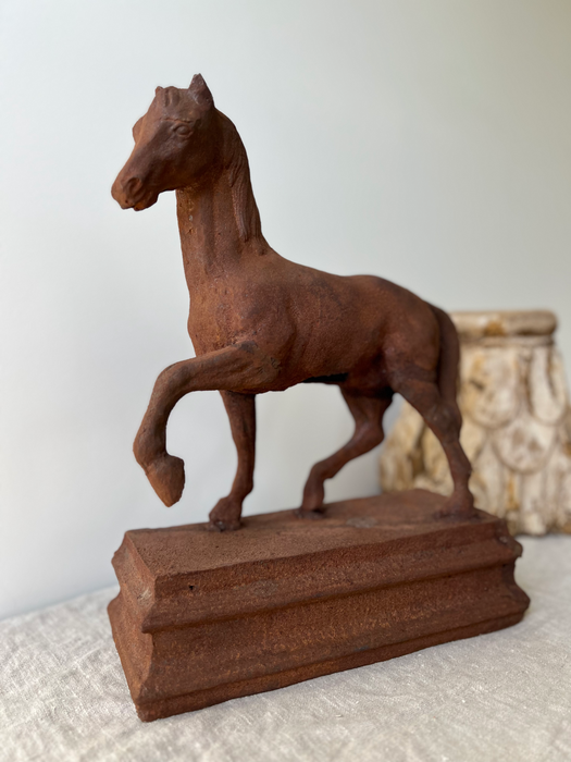 Horse Study Statue Cast Iron Sculpture Art