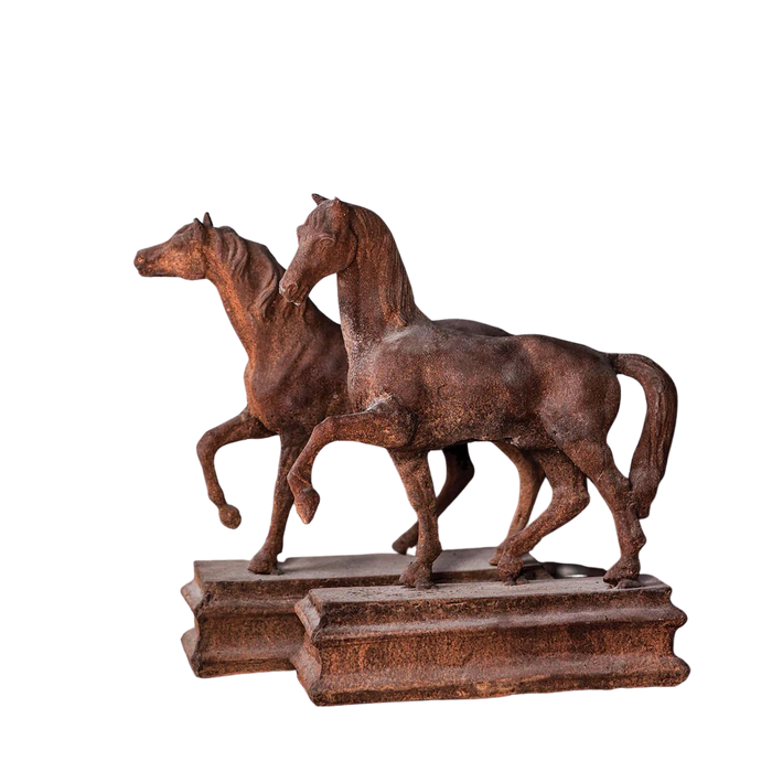 Horse Study Statue Cast Iron Sculpture Art