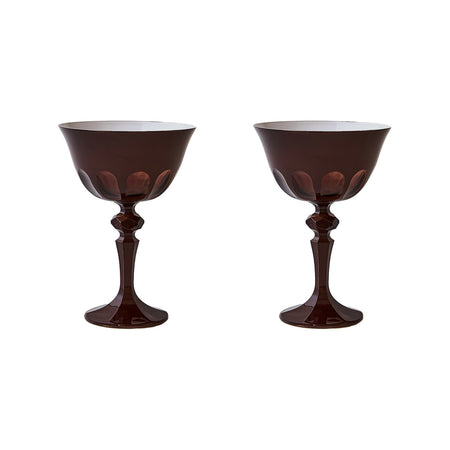 ox blood rialto glassware