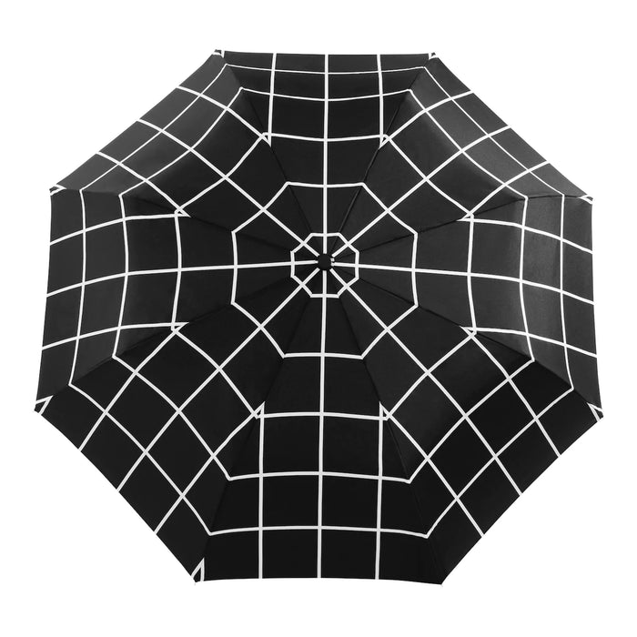 black and white geometric pattern duckhead umbrella